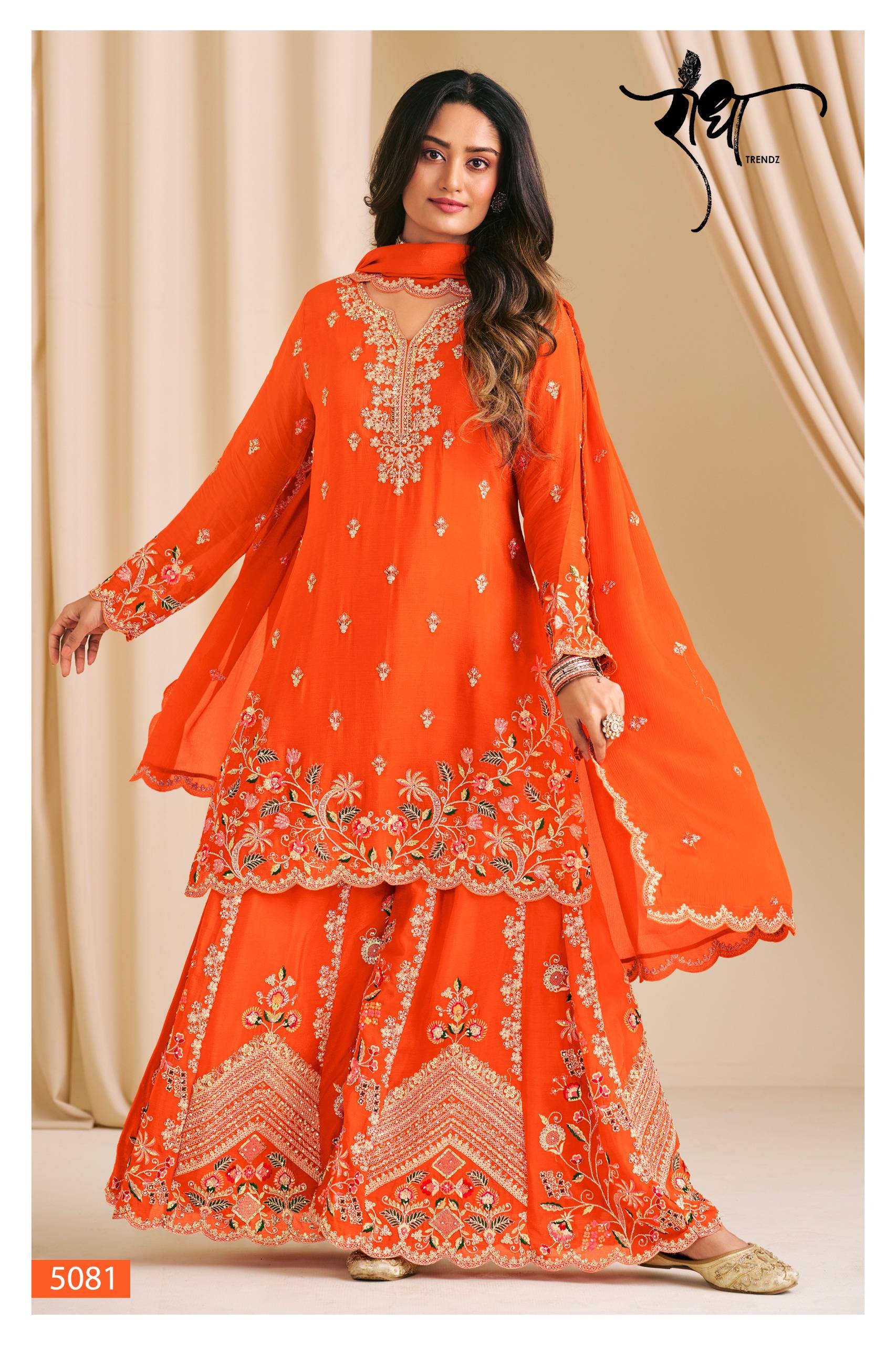 KARWA BY RADHA TRENDZ 5081 To 5083 Series Beautiful Festive Suits Colorful Stylish Fancy Ethnic Wear CHINON Dresses At Wholesale Price